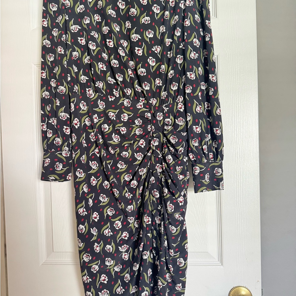 Veronica Beard Black and White Floral Dress